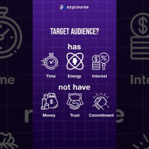 Target smarter, not harder!🎯#ezycourse #digitalmarketing #conversion #digitalcreator #coursecreator