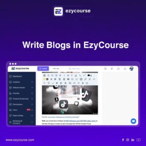 Create, publish & monetize your blogs with EzyCourse! Start today! #EzyCourse #CreateAndMonetize